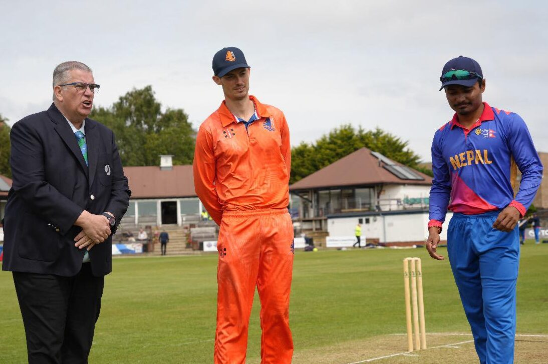 🇳🇱 Netherlands Edge Nepal in CWCL2 Thriller After Triple Super Over Drama in Dundee